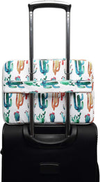 Canvaslove Cactus Rebound Bubble Cushioned Laptop Sleeve Case with Handle and Pockets for MacBook Pro 16 and 15 Inch,15.6 Inch Laptop