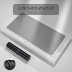 YSAGi Dual-Sided Desk Pad Protector, Waterproof Leather Desk Mat, Large Mouse Pad, Office Desk Pad Writing Pad (23.6" x 13.7", Black+Grey)