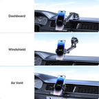 Miracase Phone Holders for Your Car, [Thick Case & Heavy Phone Friendly] Universal Cell Phone Car Mount, 3-in-1 Phone Mount for Car Dashboard Windshield Air Vent Fit for All Smartphones