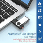 Flash Drives 64GB 10 Pack, Wooolken USB 2.0 Thumb Drives with Keychains Memory Stick USB Drive Pendrive for PC Laptop Computer (Mixcolors)