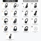 Replacement Ear-Pads Cushions for Bose QuietComfort-35 (QC-35) and QuietComfort-35 II (QC-35 II) Over-Ear Headphones (White)