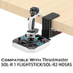 Flight Sim Game Joystick Desk Mount,Hotas Mount - Compatible with Thrustmaster T. Flight Hotas One/4/X,Sol-R2/Sol-R1,SimTask Farmstick,WINWING URSA MINOR Series,G Extreme 3D Pro,Turtle Beach VelocityOne Flightstick and PXN 2113 PRO