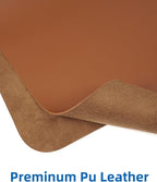 Non-Slip Desk Pad,Mouse Pad,Waterproof PU Leather Desk Protector,Ultra Thin Large Desk Blotter,Waterproof Keyboard mat for Office/Home/Decor(Brown 23.6" x 13")