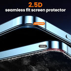 UniqueMe for iPhone 12 Pro Max Screen Protector - [Military Grade Shatterproof & 9H+ Hardness] Screen Protector 12 Pro Max Tempered Glass Full Coverage Protection, Easy Installation, 2 Packs