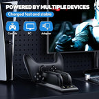 3 in 1 Controller Charger for Nintendo Switch 2 JoyCon/Pro, Charging Dock with Type-C Port and LED Charging Indicator, 2.5H Fast Charging Space-Saving Storage Stand for Switch 2 Accessories