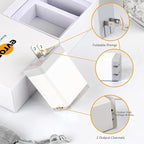 evron Plug-In Air Ionizer for Home & Travel, 20 Million Negative Ions/sec, Compact & Foldable Prongs, No Filter Needed, Quiet Odor Eliminator for Room, Pet, Bathroom, Hotel (Blue light 1 Pack)