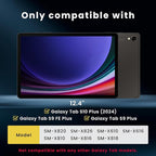 BELLEMOND Tempered Glass Screen Protector for Galaxy Tab S10+ / S9+ / S8+ / S7+ / S9 FE+ / S7 FE (12.4”) | Ultra Clear | EZ Guide Kit for Flawless Install | 10H | 1 Pack | Designed in Japan