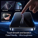 Screen Protector for iPhone 16 Pro Max[6.9 Inch],3RD Colorless Anti-Blue Light Tempered Glass Films,HD Clear, 9H Hardness, No Bubbles, Case Friendly 2 Pack