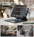 Dexnor for iPad (A16) 11th/10th Generation Case with Keyboard Ultra-Light Magnetic Detachable Folio Keyboard Cover Multi-Touch Trackpad Backlit for iPad 10th Gen 10.9" (2022)/11th Gen (2025), Black