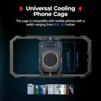 SmallRig Universal Hyper Chill Cooling Phone Cage for iPhone/Android, with 15W Active Cooler & 2-in-1 USB-C Adapter & Power Bank Holder, Compatible 2.5-3.1" Phones, Live Streaming Video Shooting-5275