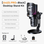 COMICA Ejoy Uni PRO(D) USB Wireless Gaming Microphone with Noise Cancellation, RGB Lights, Monitoring, Muting, Streaming Mic for Computer, PS5, PS4, Streaming, Podcast, Chat, Twitch, Discord