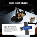 NEEWER Basics Cell Phone Stand for Desk, Adjustable Phone Holder Clamp with Weighted Metal Base, Office Table Phone Mount Compatible with iPhone 16 15 Pro Max Plus Samsung for Video Recording, ST006