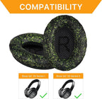 Replacement Ear Pads for Bose QuietComfort 35 (QC35) & Quiet Comfort 35 II (QC 35 ii) Headphones, EarPads Cushions with Noise Isolation Memory Foam, Softer Protein Leather, Added Thickness
