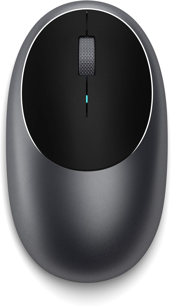 Satechi M1 Wireless Bluetooth Mouse, USB-C Rechargeable, Compact & Portable, for Mac/Windows, Compatible with M4/M3/M2 MacBook, Pro, Air/iMac/iPad Pro, iPhone 16/15/14 & More - Space Gray