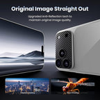 Hoerrye for iPhone 17 Pro Camera Lens Protector - [12FT Shatterproof Military Grade] [Strong Adsorption] Metal Top 9H+ Tempered Glass Camera Screen Full Cover Case Friendly,Carbon Fiber
