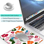 Colorful Abstract Leopard Custom Mouse Pad with Non-Slip Rubber, Small Square Design for Wireless Laptop & Computer Mouse Pads for Desk, 9.5 x 7.9 inch Smooth Surface for Gaming & Office