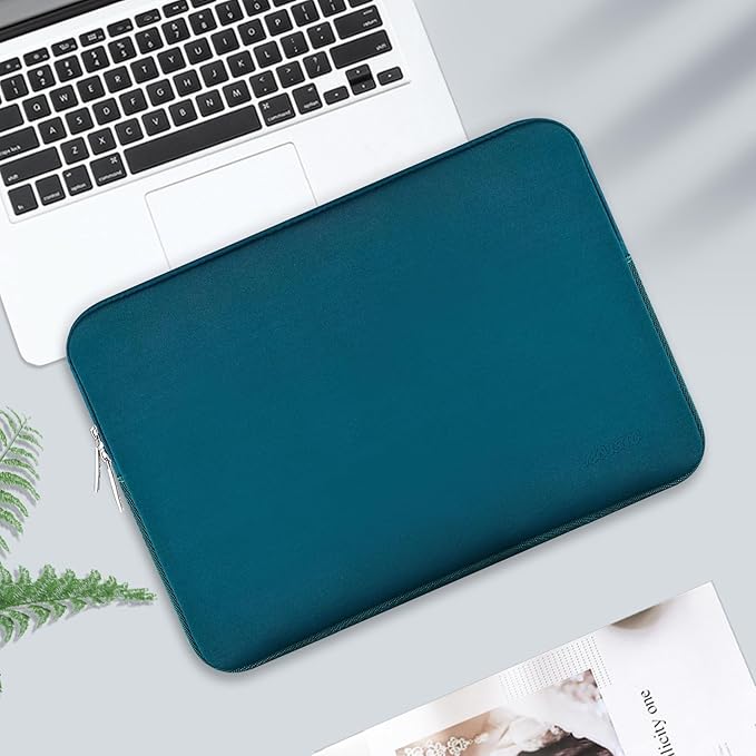 MOSISO Laptop Case 12.3 inch, 11.6-12.3 inch Laptop Sleeve Bag Compatible with MacBook Air 11.6, Acer HP Dell Lenovo Samsung ASUS, Surface Pro, Neoprene Computer Sleeve Bag with Small Case, Deep Teal