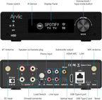 Arylic H50 Hi-Fi 50W*2 WiFi Audio Amplifier with Bluetooth aptX HD, HDMI ARC, AirPlay 2 and Spotify Streaming for Wireless Home Music. Support for transmitting and Receiving Music