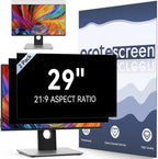 [2-Pack] 29 Inch Computer Privacy Screen Filter for 21:9 Widescreen Monitor, Removable Eye Protection Anti Glare Blue Light Filter Privacy Shield, Anti Spy Screen Protector Film 29 In