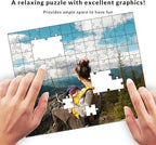 Custom Puzzle from Photos - Personalized 1000/500/300/200/120 Piece Jigsaw Puzzle for Adults & Kids, Unique Wooden Gift for Christmas, Wedding, Anniversary, Birthday