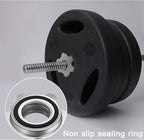 Lamoutor 2Pcs Anti-Slip Hex Nut Collar Screw for Barbell Dumbbell Weight Lifting