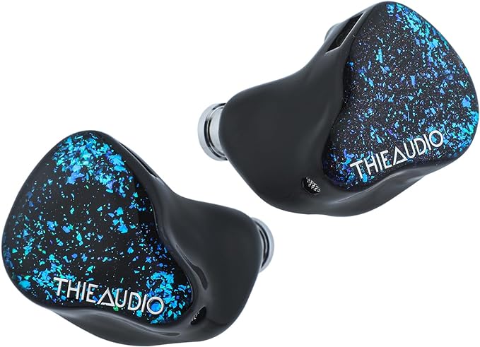 Linsoul THIEAUDIO Hype 4 2DD+4BA in Ear Monitor, HiFi IEM Earphones with Tonal Balance, Latest Sonion Driver, Detachable Silver-Plated OCC Cable for Audiophile Musician Professionals (Black)