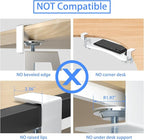 suptek Small Keyboard Tray Under Desk Pull Out with C Clamp Mount, Computer Keyboard & Mouse Tray, 20 (24.2 Including Clamps) x 11.8 inch Slide-Out Platform Computer Drawer for Typing, White, DSF1SW