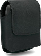 BECPLT for Galaxy Z Flip7 FE 7 6 5 4 3 Nylon Cell Phone Pouch Holster Case with Belt Clip Cover for Samsung Galaxy Z Flip 5G Motorola Razr 40 Ultra Motorola Razr 2022 2019