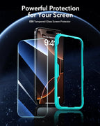 ESR 3 Pack for iPhone 16 Pro Max Screen Protector, [9H Hardness] [Military Grade Shatterproof] Tempered Glass Film with Easy Installation Tool, HD Clear, Scratch Resistant