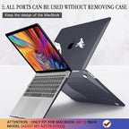 CISSOOK Case Compatible with MacBook Air 13 Inch 2021 2020 2019 2018 Release Model A2337 M1 A2179 A1932, Clear Black Hard Shell with Keyboard Cover for MacBook Air13 2020 with Touch ID, Astronaut