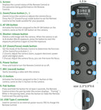 for Sony Camera Rechargeable Remote Control Wireless Shutter Release Compatible with A7C,A7III,ZV-1,ZV-E10,ZV-1 II,A6100,A6400,A6700,A7IV,RX100 VII,A9,A9 II,DSC-RX0 II,DSC-RX100 VII,Replace RMT-P1BT