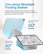 MOFT Dynamic Folio Case for iPad Pro 12.9 -inch (6th/5th/4th Generation, 2022/2021/2020), Silm Magnetic Stand Case with 20+ Viewing Angles, Auto Wake/Sleep, Ultra Thin, Soothing Mist x Misty Cove