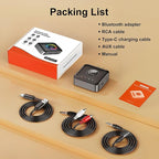 Upgrade Bluetooth 5.2 Transmitter Receiver aptX Adaptive/Low Latency/HD Bluetooth Adapter Support 2 AirPods Headphones, Wireless HiFi Audio Receiver with AUX RCA USB for TV/Car/PC/Home Stereo/Speakers