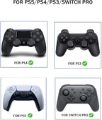 8PCS Silicone Thumb Grips for PS5/PS4/Switch Pro Controllers - 8 Joystick Caps - 3-Height Silicone Joystick Caps with Textured & Smooth Designs, Enhanced Grip for Pro Gaming Accessories