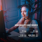 NEEWER 15.5" LED Streaming Key Light, Clamp on Desk Panel Video Lighting for Gaming Recording Zoom Call, CRI97+, 2.4G PC/Mac iOS/Android APP Control, Compatible with Elgato Stream Deck, GL1 PRO Black