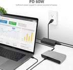 SIIG Thunderbolt 3 or USB C Dual 4K Display Docking Station with 60W PD- Titan Ridge (2X DP 1.2, 1x USB-A/2x USB-C 10Gbps, 2X USB-A 5Gbps, Ethernet) for Windows&Mac M1/M2/M3 Pro/Max (JU-DK0C11-S1)