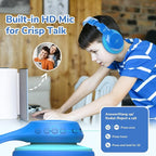 EarFun K4NC Active Noise Cancelling Headphones for Kids, 120H Playtime, 74/85/94dBA Volume Limited, Kids Bluetooth Headphones with Mic, Bluetooth 5.4, Stereo Sound Kid Headset for School/Home/Travel