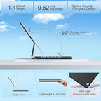 for iPad 11th (A16) & 10th Generation Case with Keyboard – Magic-Style Magnetic – Floating Cantilever Stand - Multi-Touch Trackpad Keyboard Case for iPad 11 inch 2025&10th Gen 10.9 inch (Black)