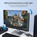 HDMI 2.1 Bi-Directional Switch Ultra HD 8K HDMI Switcher 2 in 1 Out/ 1 in 2 Out HDMI Switch Supports 8K@60Hz/ 4K@120Hz 48Gbps Compatible with Switch/Switch OLED PS5/4 Xbox Roku Apple TV Fire TV Stick