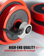 Narrow Barbell Clips 2.5cm Width for Olympic Bars, 0.9-1.18inch Adjustable Weight Clamps, Quick Release Locking Collars for Weightlifting