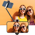 Selfie Stick Aluminum Alloy Selfie Stick Tripod with Remote Foldable Travel Tripod Stand 270 Rotation Compatible with iPhone/Android/Go Pro Camera