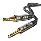 Aux Cord 6.6FT/2m, New 3.5mm Audio Cable - Nylon Braided 3.5mm Male to Male AUX Cable Cord for Car, Headphones, Home Stereos, Speaker