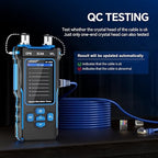 NOYAFA NF-8508 Network Cable Tester Kit with RJ45 Crimp Tool, Ethernet Cable Tester with Optical Power Meter, RJ45 Network Tester with Crimper Stripper Cutter for Cat5 Cat6 Cat7 8P8C