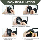 Replacement Ear Pads for Bose QuietComfort 45 (QC45)/QuietComfort SE (QC SE)/New QuietComfort Wireless Over Ear Headphones, Earpads Cushions with Softer Leather and Thicker Memory Foam