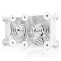 ANEXT, USB Fan, USB Computer Fan, Silent Fans for Receiver DVR PlayStation Xbox Computer, (80mm,White Dual Packs)