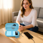 Portable Bank Charger Case for SABANI for Charmast for OHOVIV for VRURC for YILANS for CFIAI for LOVELEDI for RGVOTA for Miday for RONEGN for POIYTL for IAPOS Fast Charging Battery(Blue)