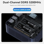 TRIGKEY Mini PC, Intel Core i9 13900HK(14C/20T, up to 4.7GHz), Mini Computer with 32G DDR5 RAM 1TB PCIe4.0 SSD, Micro PC Support 4K Triple Screen Display/WiFi6/BT5.2/2.5G LAN/USB3.2 for Office, Work