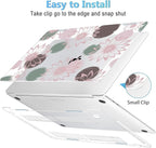 Mektron Case for MacBook Pro 16 Inch A2141 Cover 2019 Release 16" with Liquid Retina Display/Touch ID, Plastic Hard Shell with Keyboard Skin & Screen Protector & Dust Plug, Chamomile