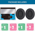 GVOEARS Cooling Gel Replacement Ear Pads for HyperX Cloud 1/2/3/Pro/Core/Alpha/Alpha S/Alpha Pro/Flight/Flight S/Stinger/Stinger S, CloudX Stinger Headset and More, Breathable Ice Silk Fabric - Black
