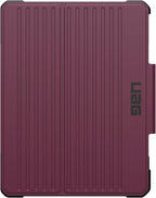 URBAN ARMOR GEAR UAG Designed for iPad Air 13" Case (1st/2nd Gen 2024-2025) M3 A3268 A3269 - Rugged Multi-Angle Viewing Folio Cover with Pencil Holder & Adjustable Stand, Metropolis SE Bordeaux